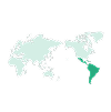 南アメリカの地図